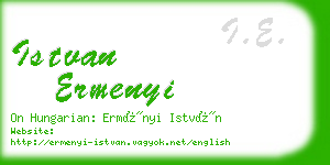 istvan ermenyi business card